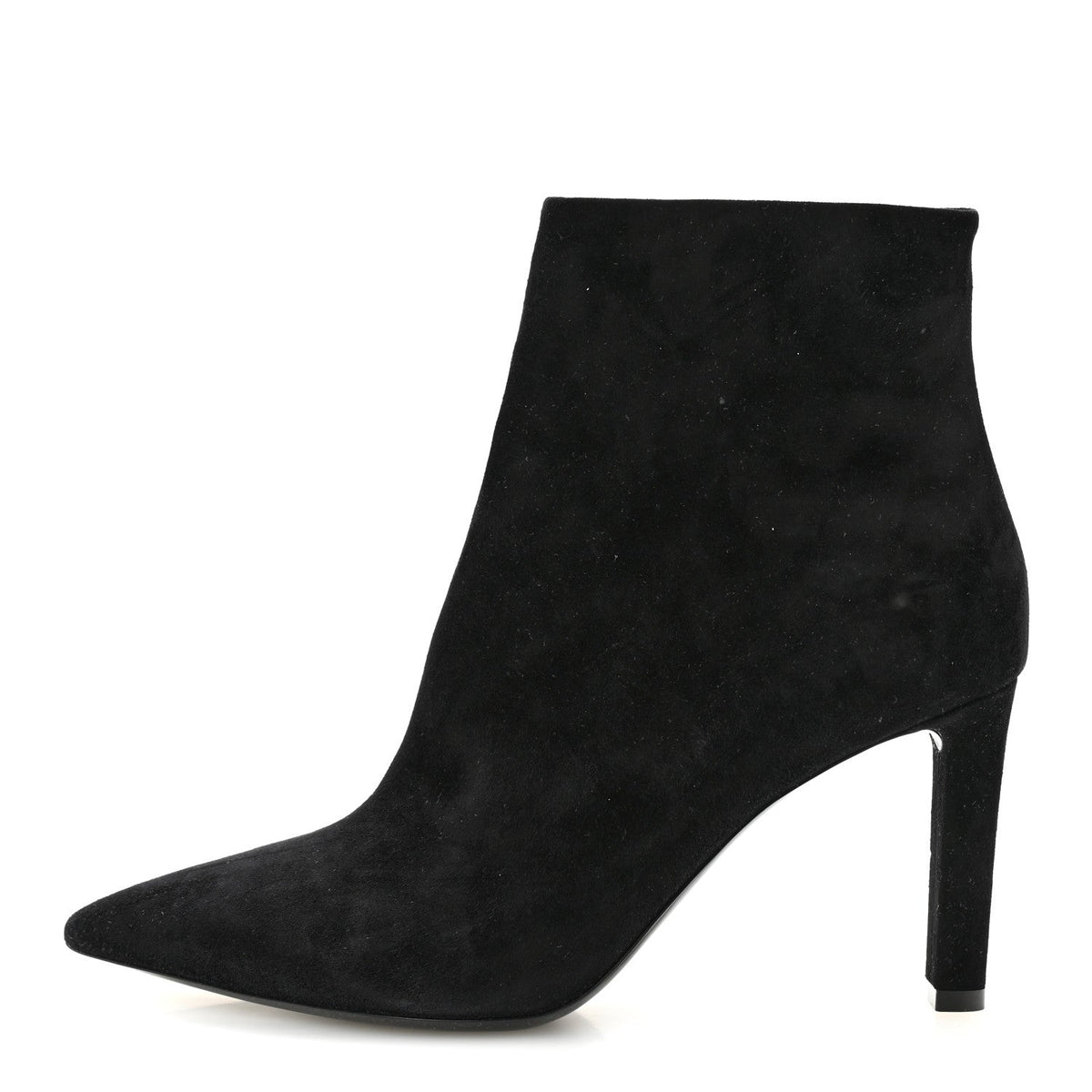 Saint Laurent Suede Women's Kate 85 Zip Booties 39.5 Black