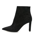 Suede Kate Zip Bootie Black