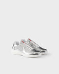 Prada America's Cup Metallic Leather Bike Fabric Men's Shoes