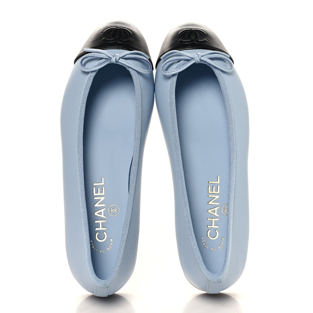 Chanel Cap Toe CC Ballerina Women's Shoes