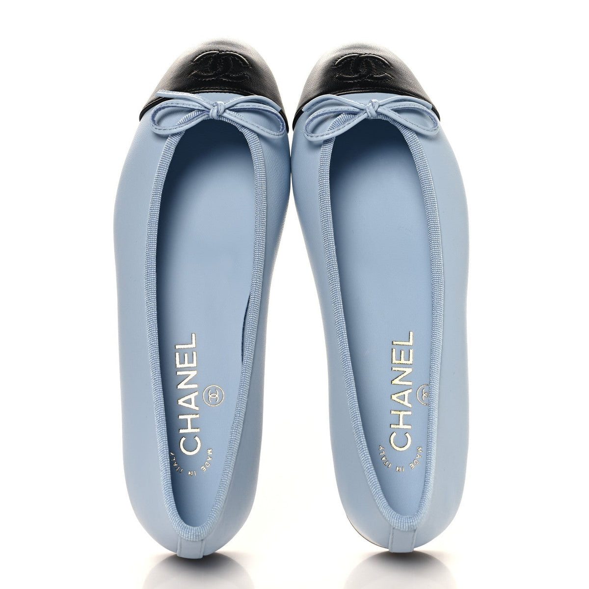 Chanel Cap Toe CC Ballerina Women's Shoes