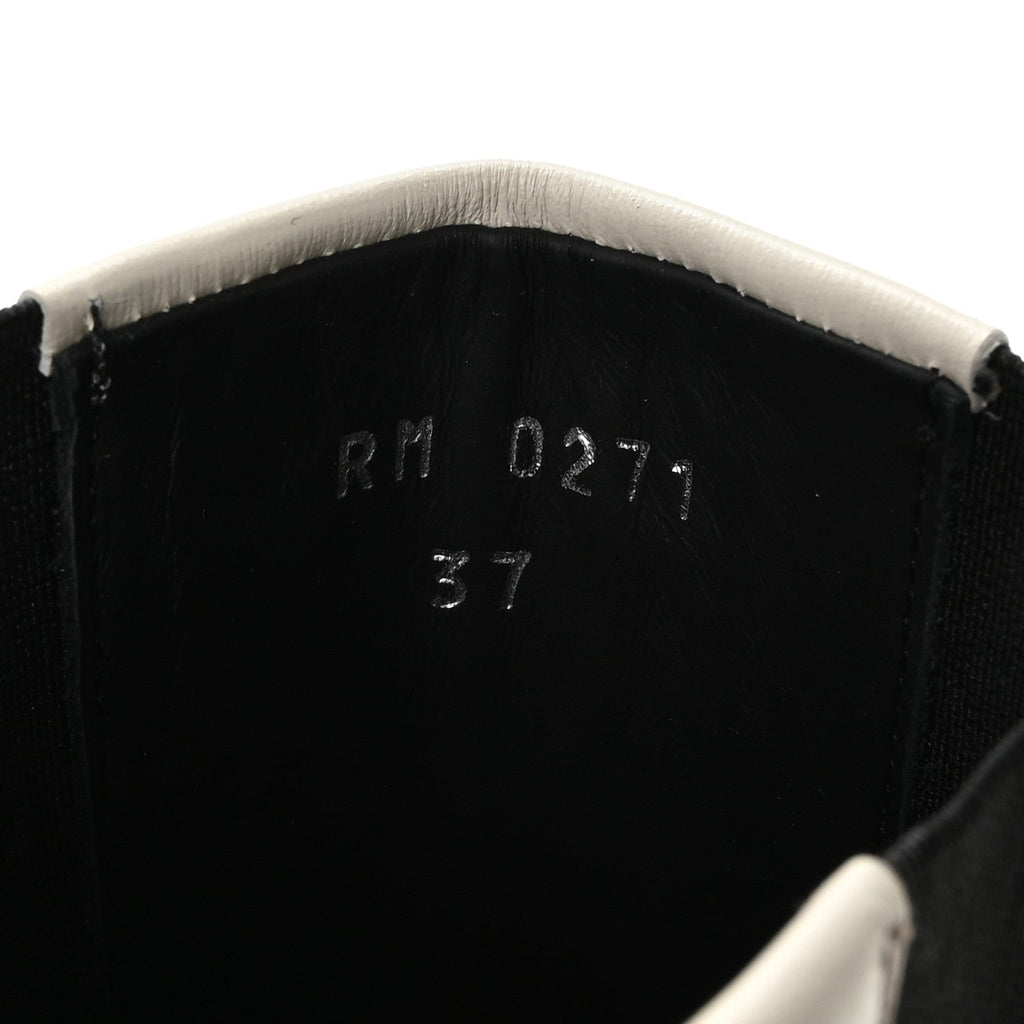 Givenchy Calfskin Women's Square Chelsea Boots 37 White Black