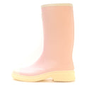 Chanel Caoutchouc CC Women's High Boots Light Pink White