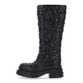 Valentino Garavani Rubber Women's Atelier 03 Rose Tall Rainboots 35 Black
