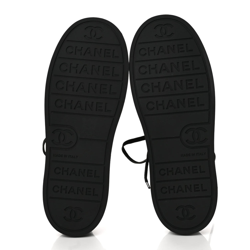 Chanel Lambskin Printed Logo Women's Shoes
