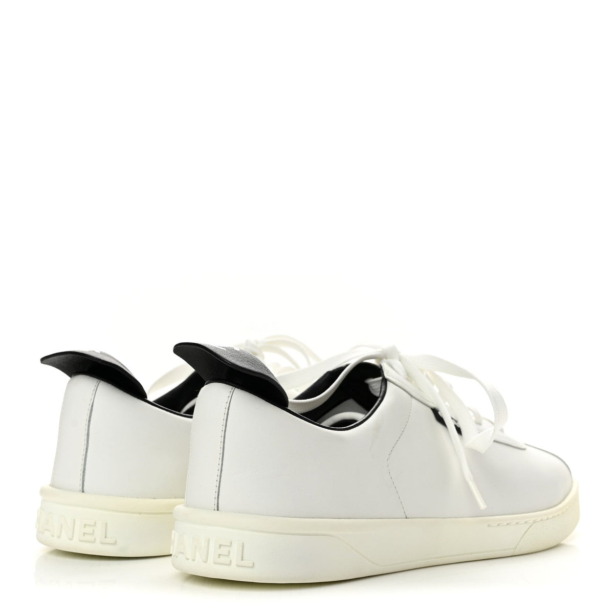 Chanel Calfskin CC Men's Sneakers White