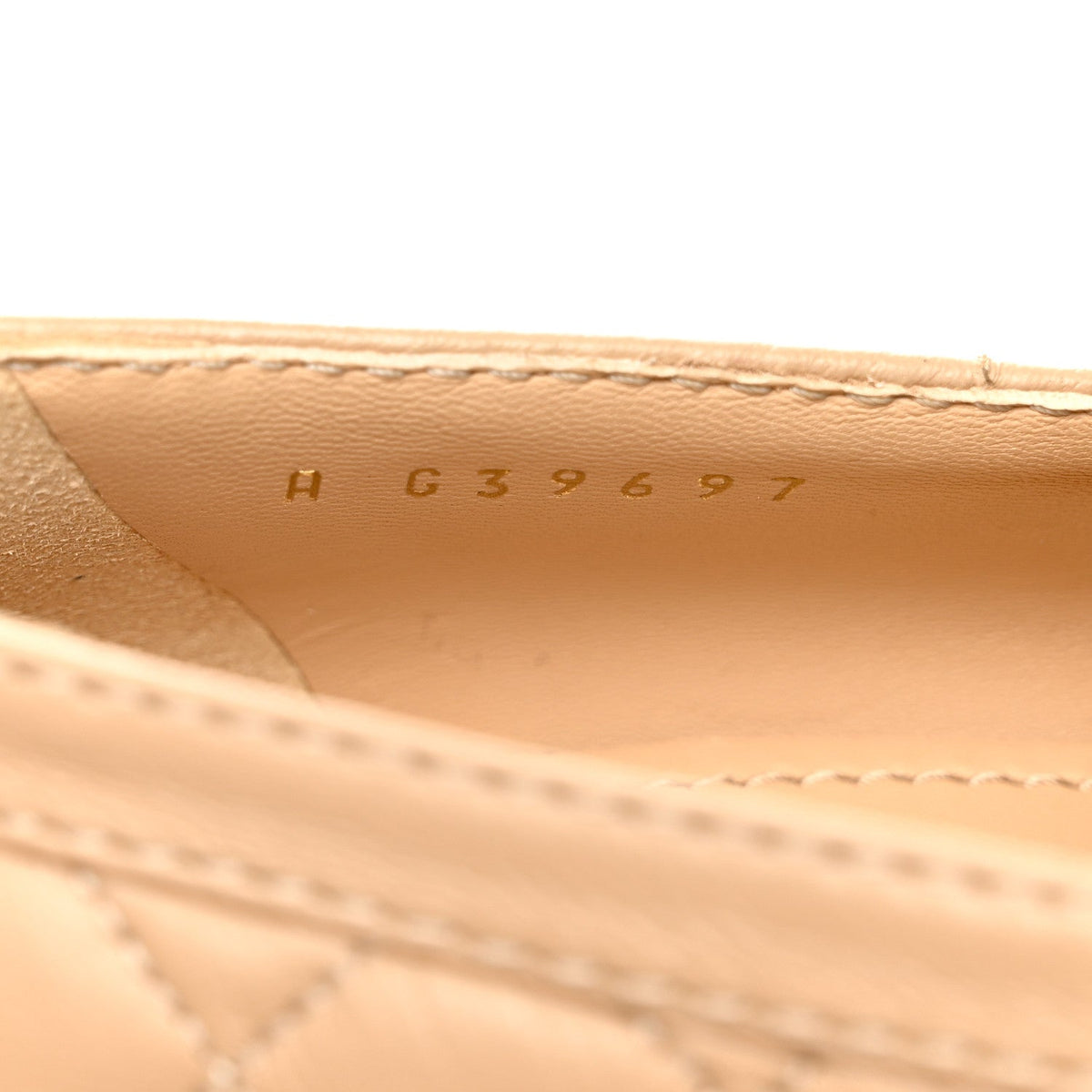 Chanel Lambskin Quilted Women's CC Heart Loafers 37 Beige