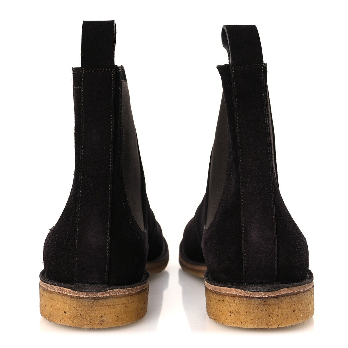 Bottega Veneta Suede Calfskin Women's Chelsea Boots 37 Espresso
