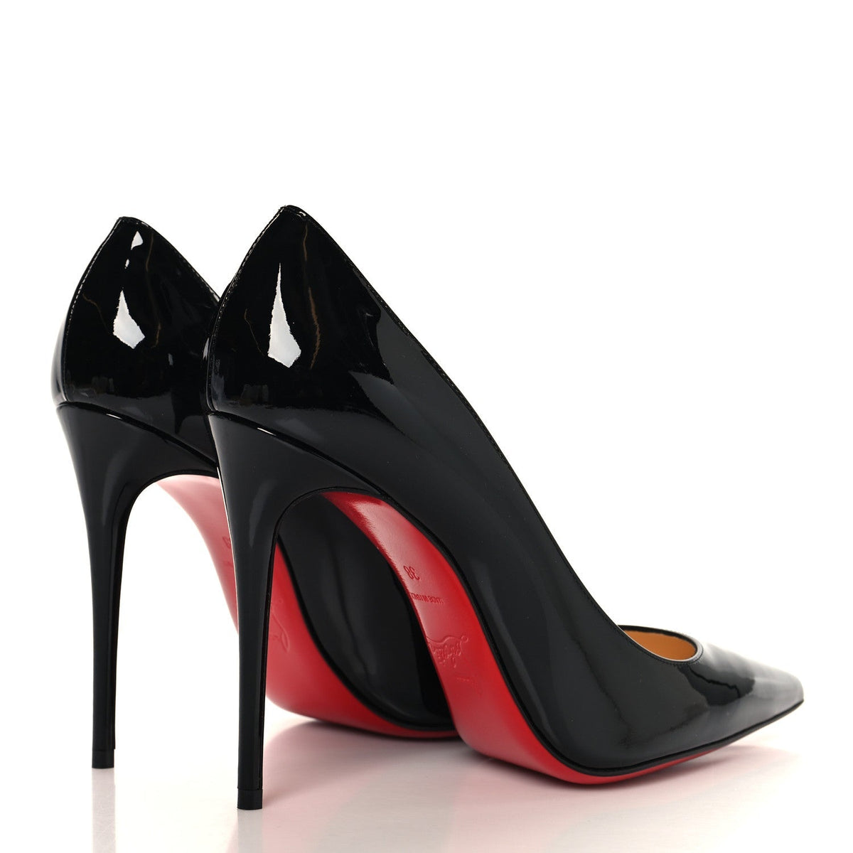 Christian Louboutin Patent Women's So Kate 100 Pumps 38 Black