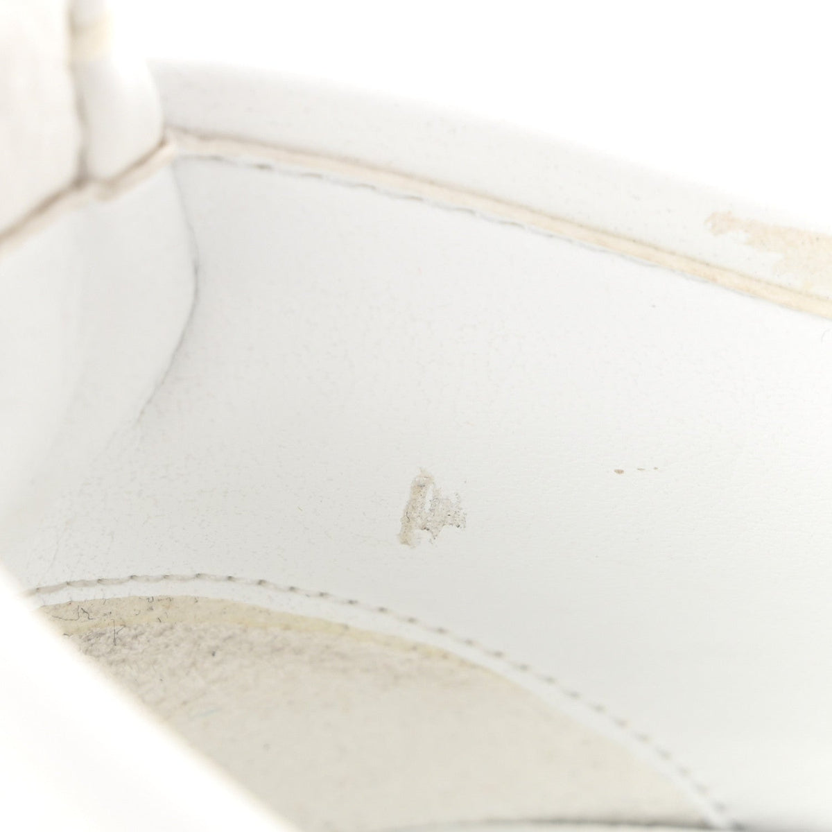 Christian Louboutin Calfskin Men's Adolon Junior Heart Low Top Sneakers 43 White