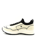 Calfskin Mixed Fibers CC Sneakers Ivory Black