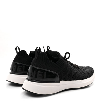 Chanel Fabric Logo Women's Sneakers 37.5 Black