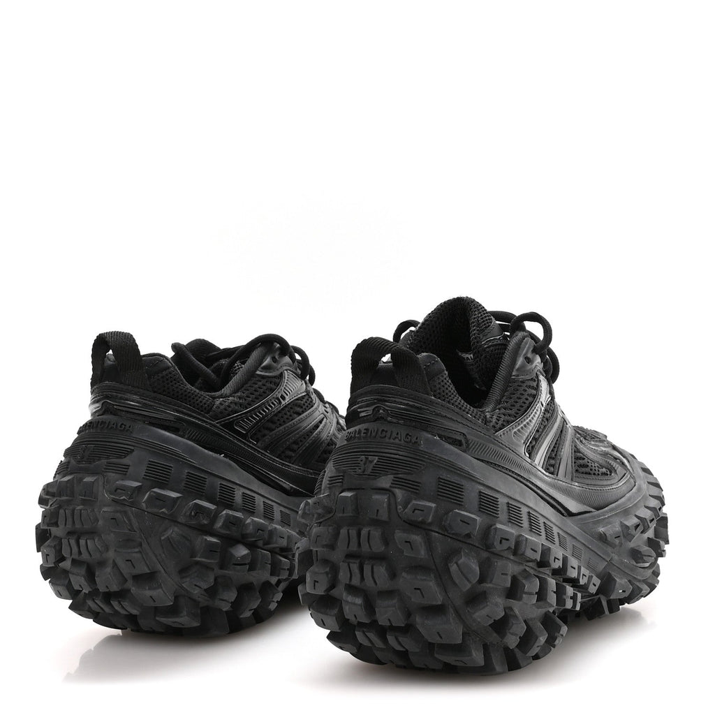 Balenciaga Mesh Nylon Men's Monocolor Bouncer Sneakers 37 Black