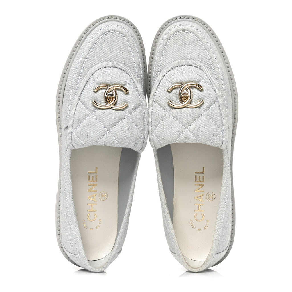 Chanel Denim CC Turnlock Women's Shoes