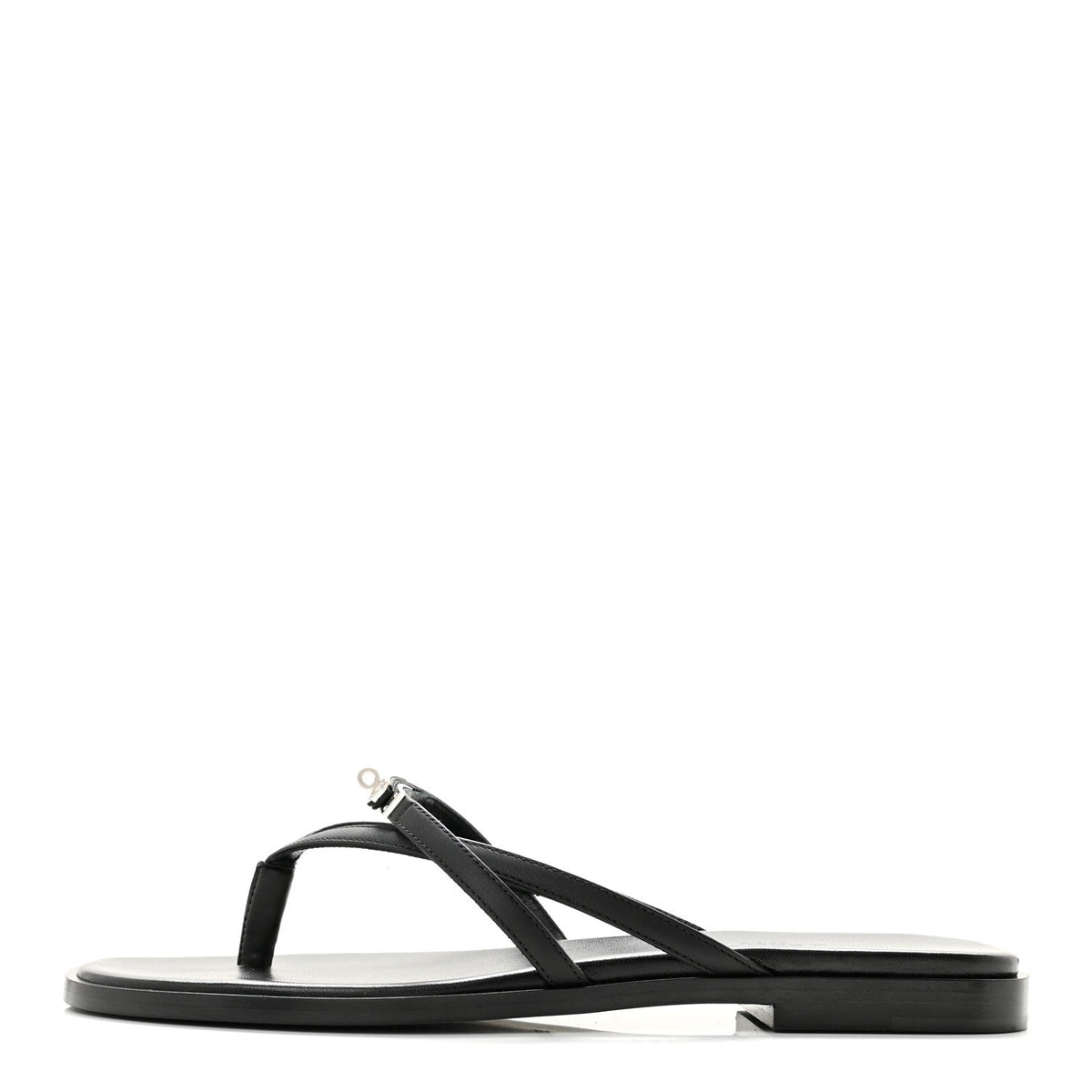 Calfskin Miss Sandals Black