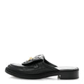 Lambskin Quilted CC Turnlock Mules Black