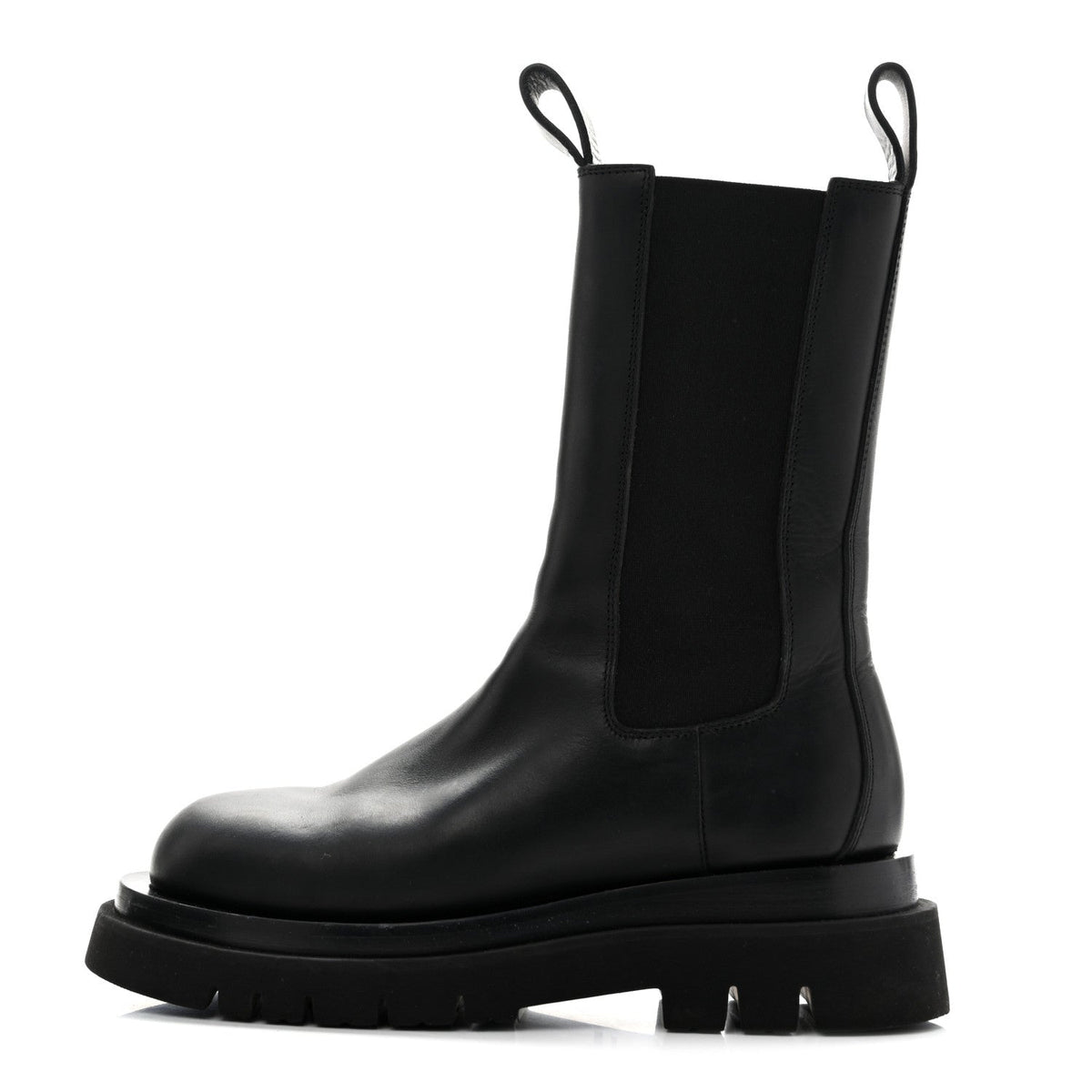 Bottega Venetacalfskin The Lug Chelsea 55Mm Boots Black