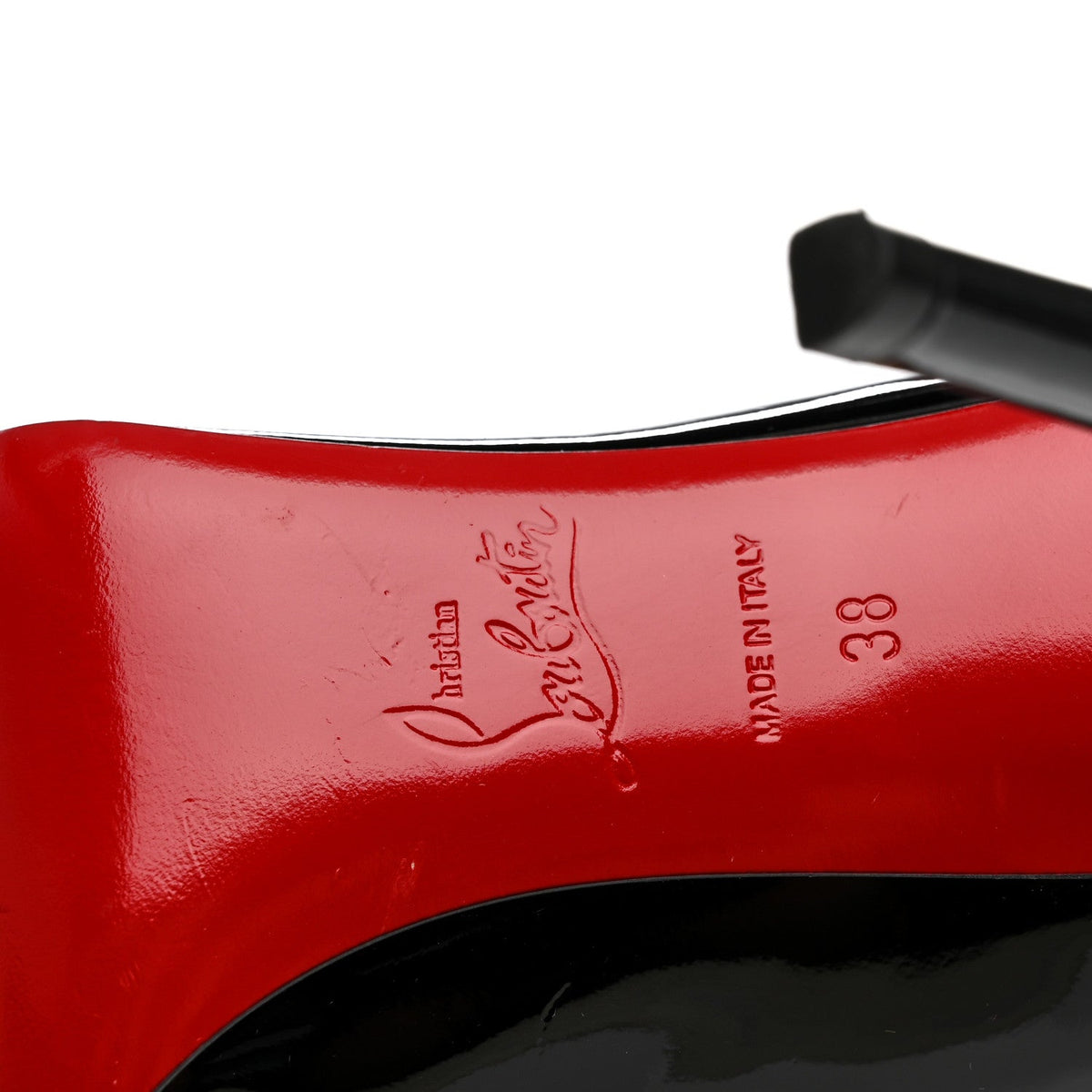 Christian Louboutin Patent Women's Pigalle 100 Pumps 38 Black