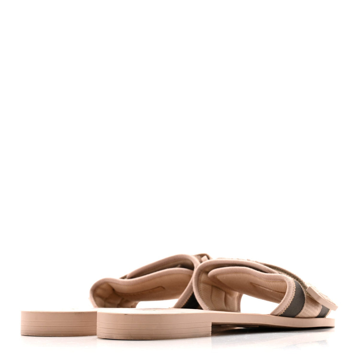 Christian Dior Canvas Women's Dior(e)volution Mule Sandals 41 Nude