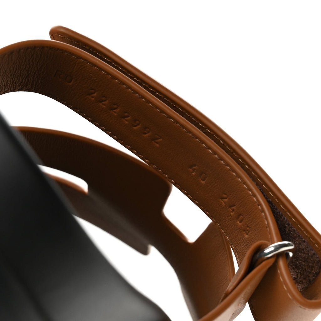Hermes Calfskin Women's Chypre Sandals Naturel