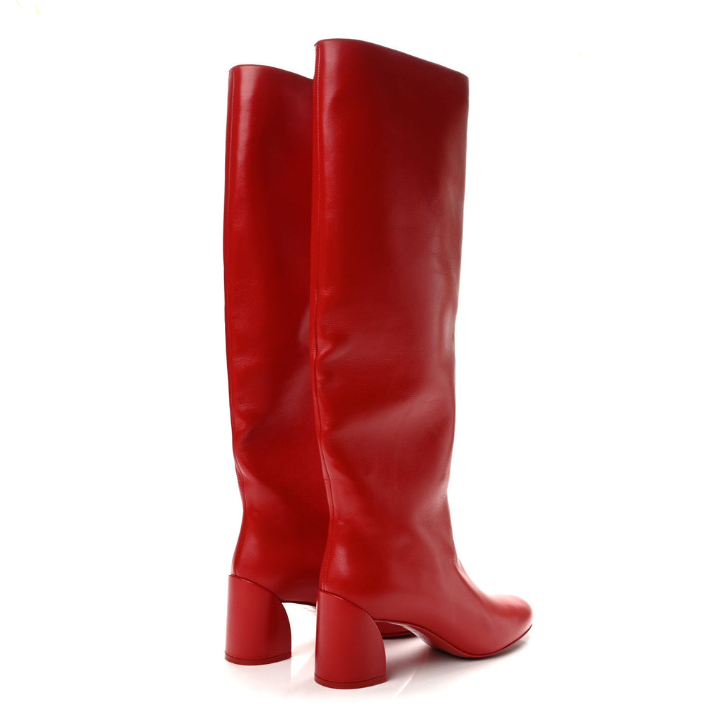 Christian Louboutin Leather Women's Sugar Janitta 55 Boots 39.5 Loubi