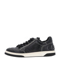 Chanel Calfskin Women's Logo Sneakers 38 Black White