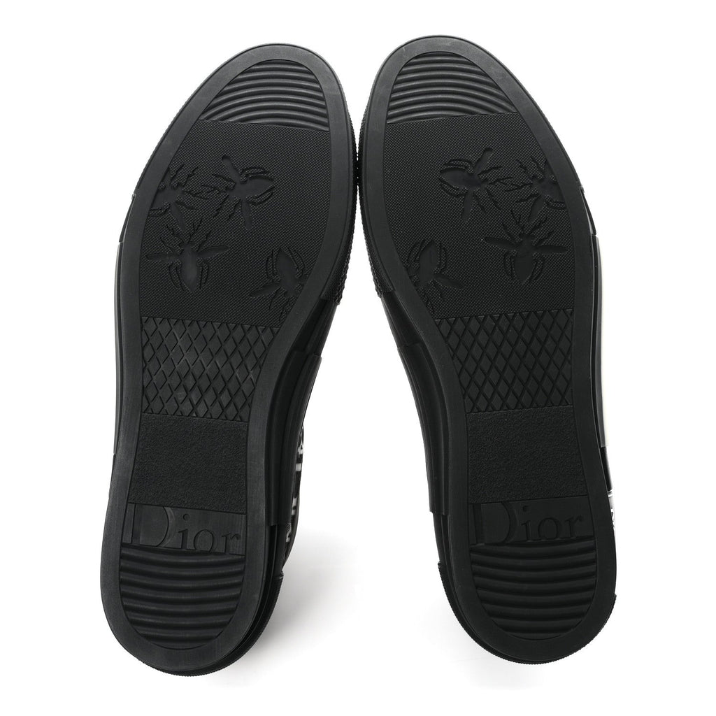 Christian Dior Technical Canvas Oblique Men's B23 Low Top Sneakers 45 Black