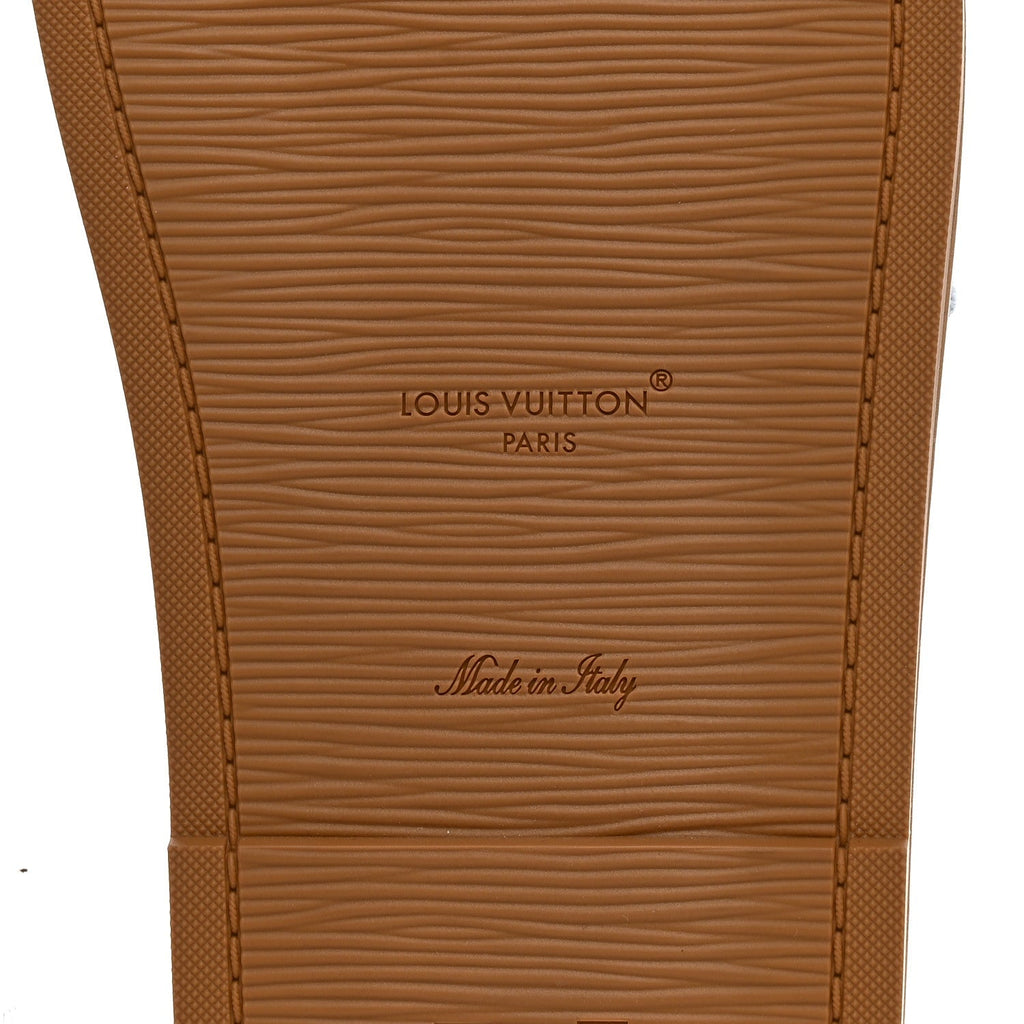 Louis Vuitton Denim Leather Women's LV Bliss Mules 36.5 Turquoise