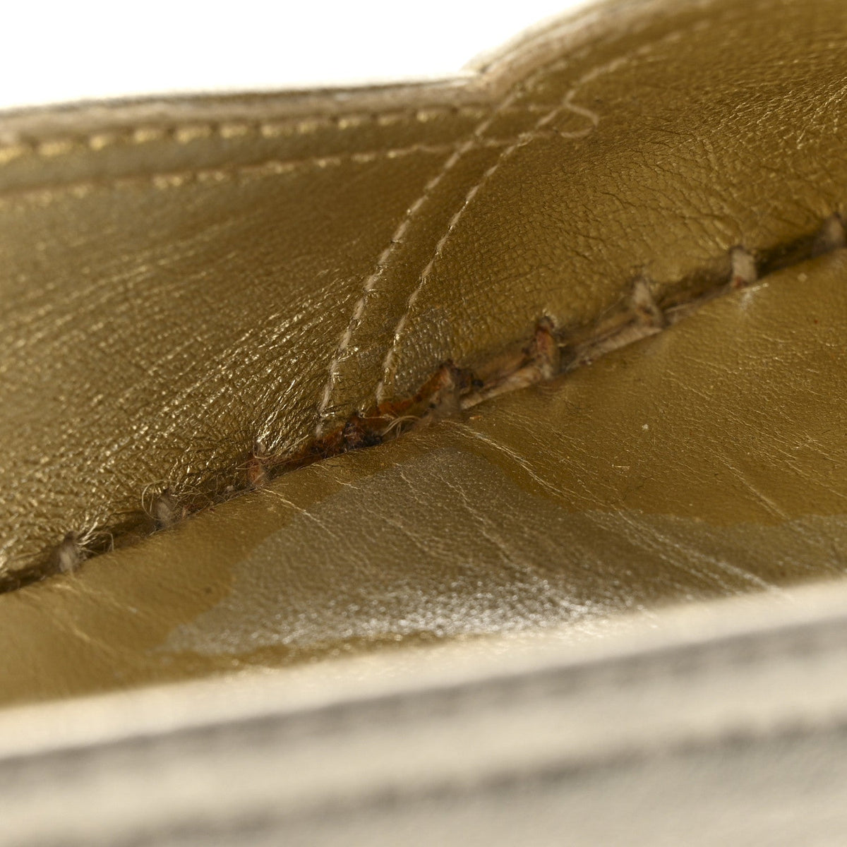 Saint Laurent Metallic Lambskin Women's Monogram Espadrilles 38 Platino