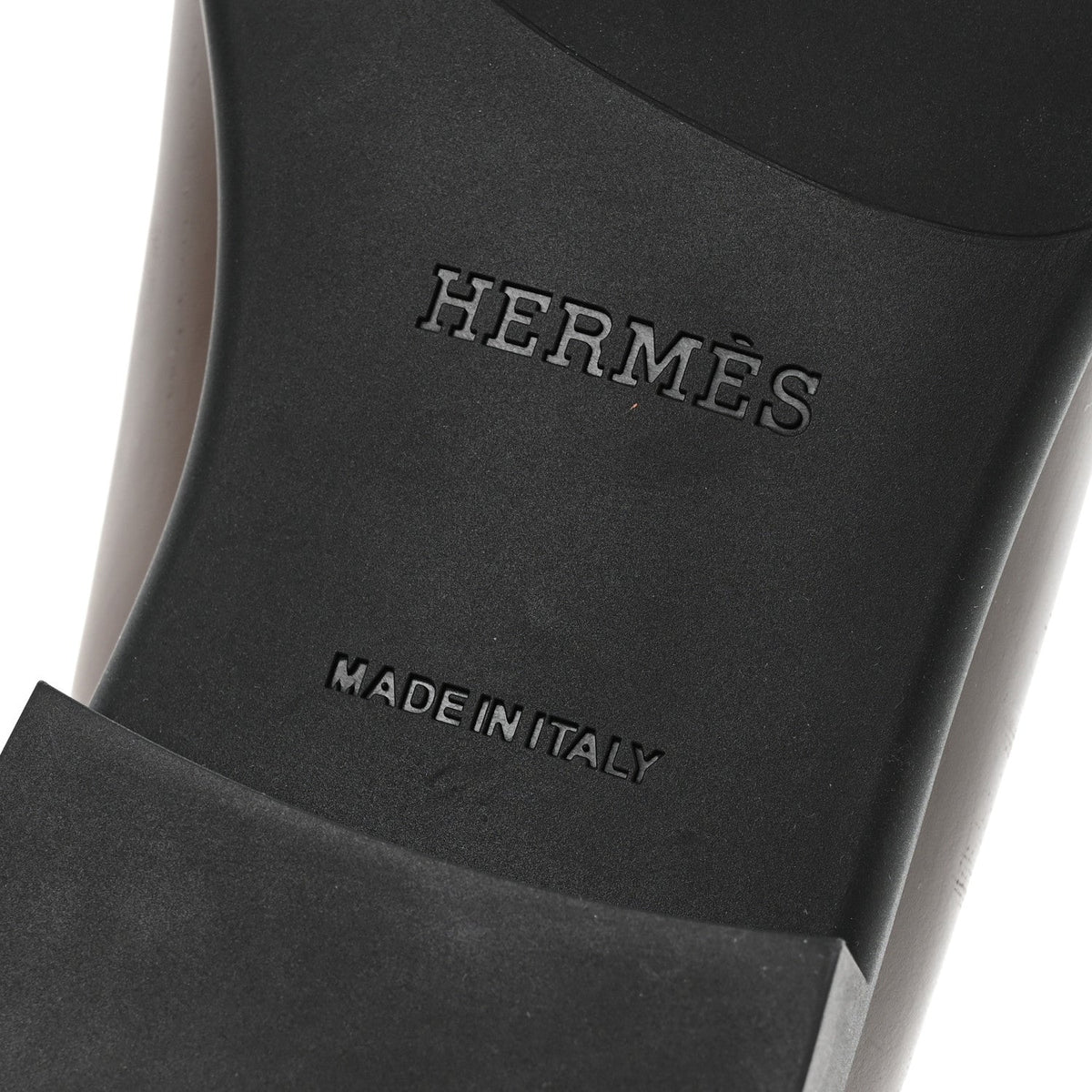 Hermès Calfskin Men's Duke Loafers 42 Marron Ébène Marine