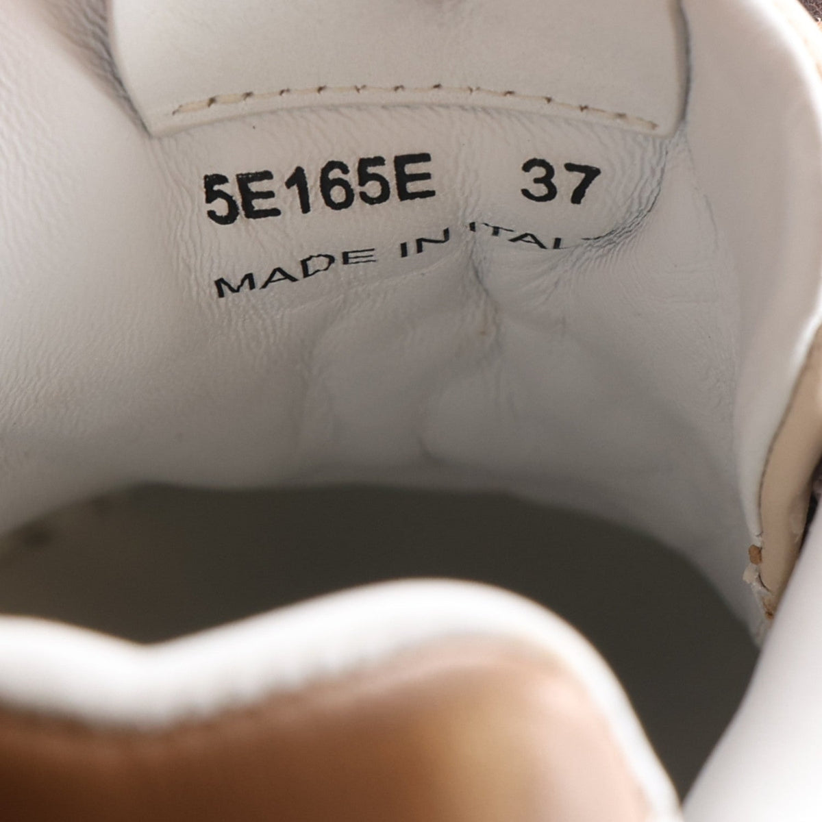 Miu Miu x New Balance Calfskin Women's 530 SL Sneakers 37 Cinnamon Travertine Gray