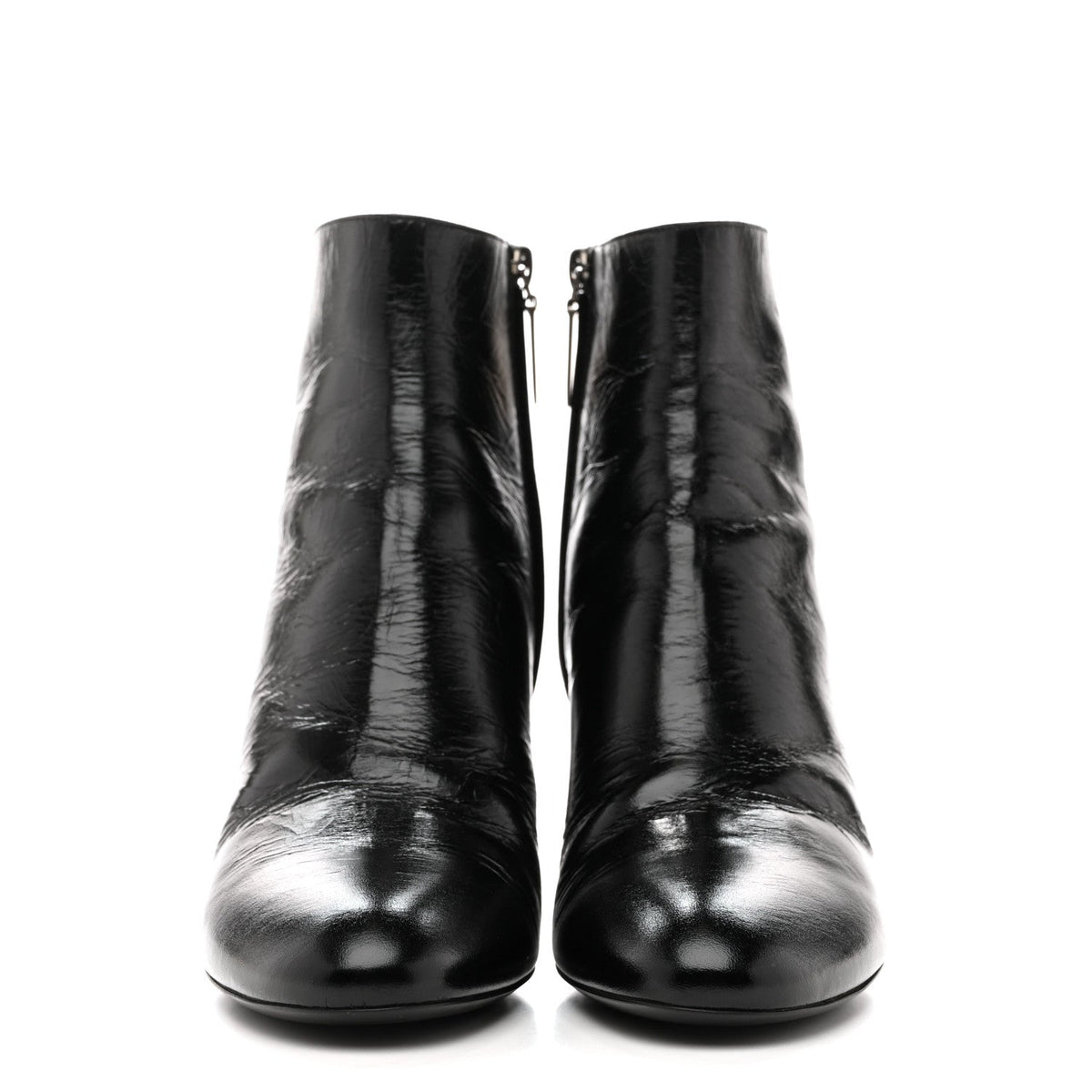 Saint Laurent Calfskin Women's Loulou 70 Uniform Ankle Boots 36 Black