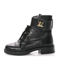 Louis Vuitton Calfskin Women's Wonderland Ranger Boots 38.5 Black