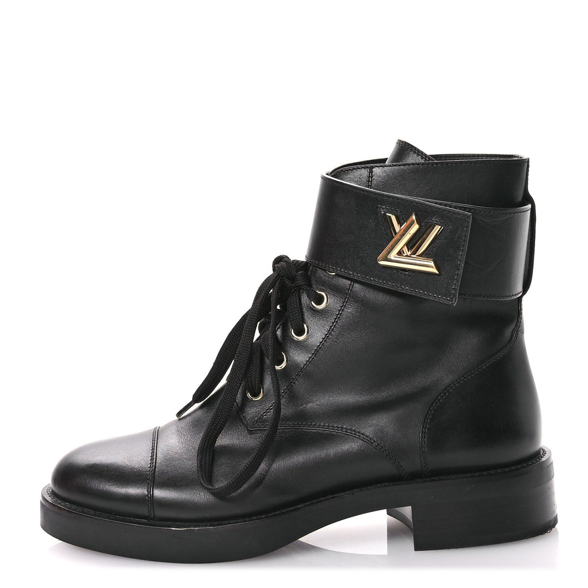 Louis Vuitton Calfskin Women's Wonderland Ranger Boots 38.5 Black