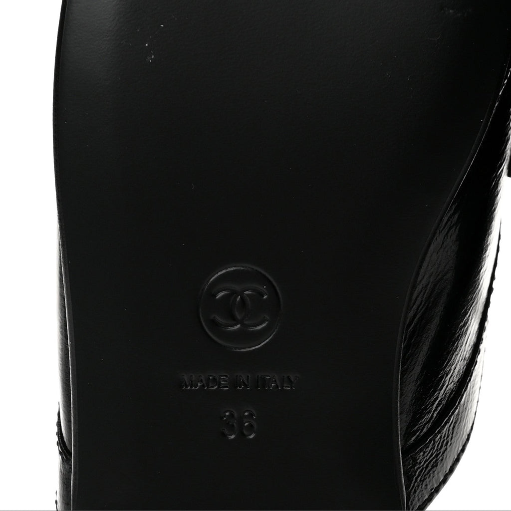 Chanel Shiny Crumpled Lambskin CC Women's Shoes