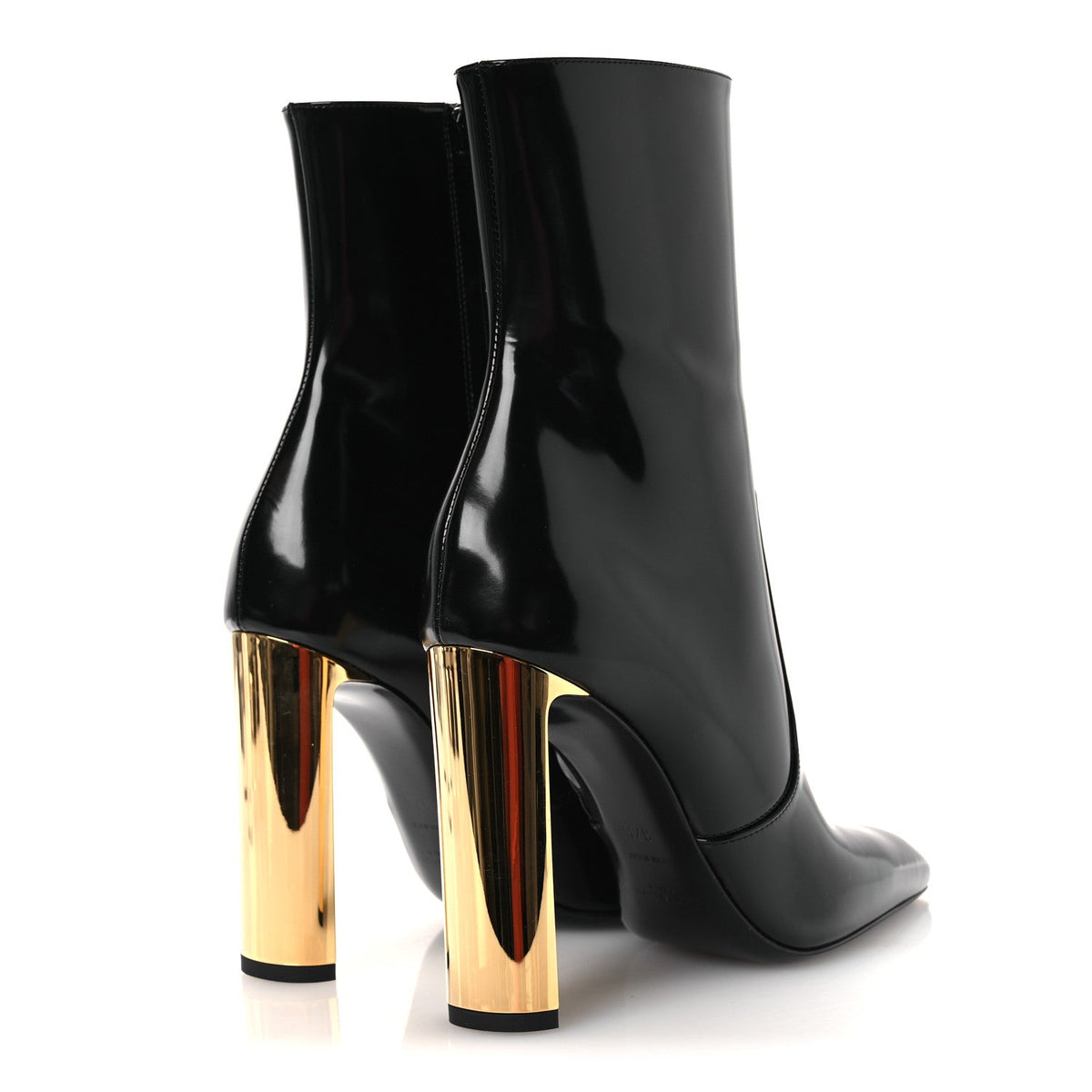 Saint Laurent Vitello Marilyn Women's Auteuil 105 Boots 37.5 Black