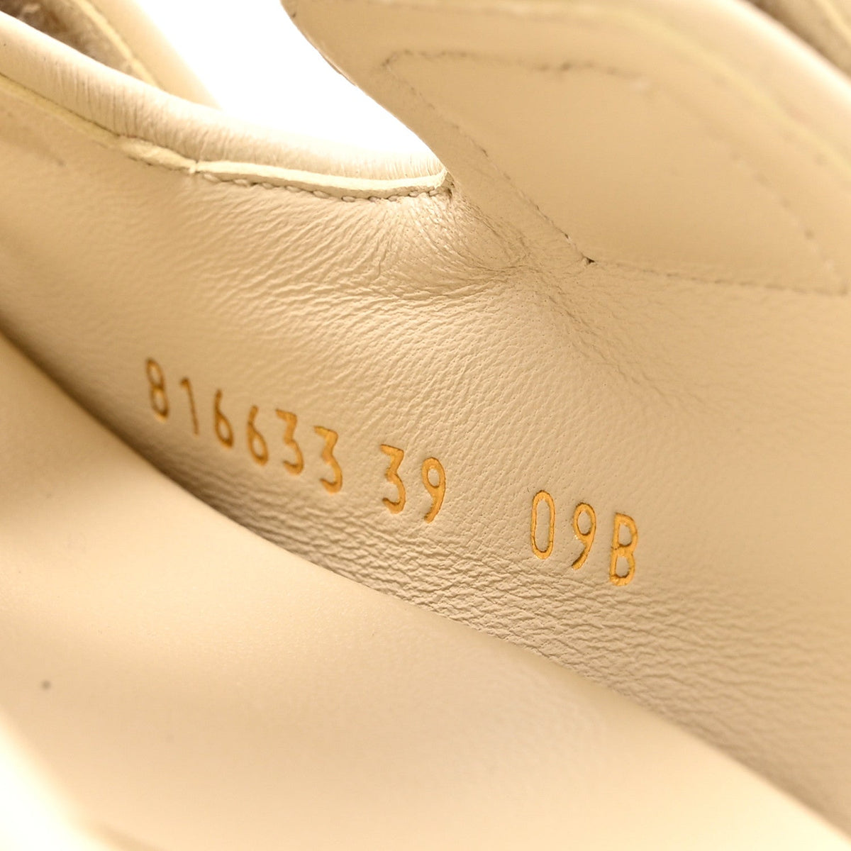 Gucci Calfskin Double G Crystal Women's Isla Dad Sandals 39 Ivory