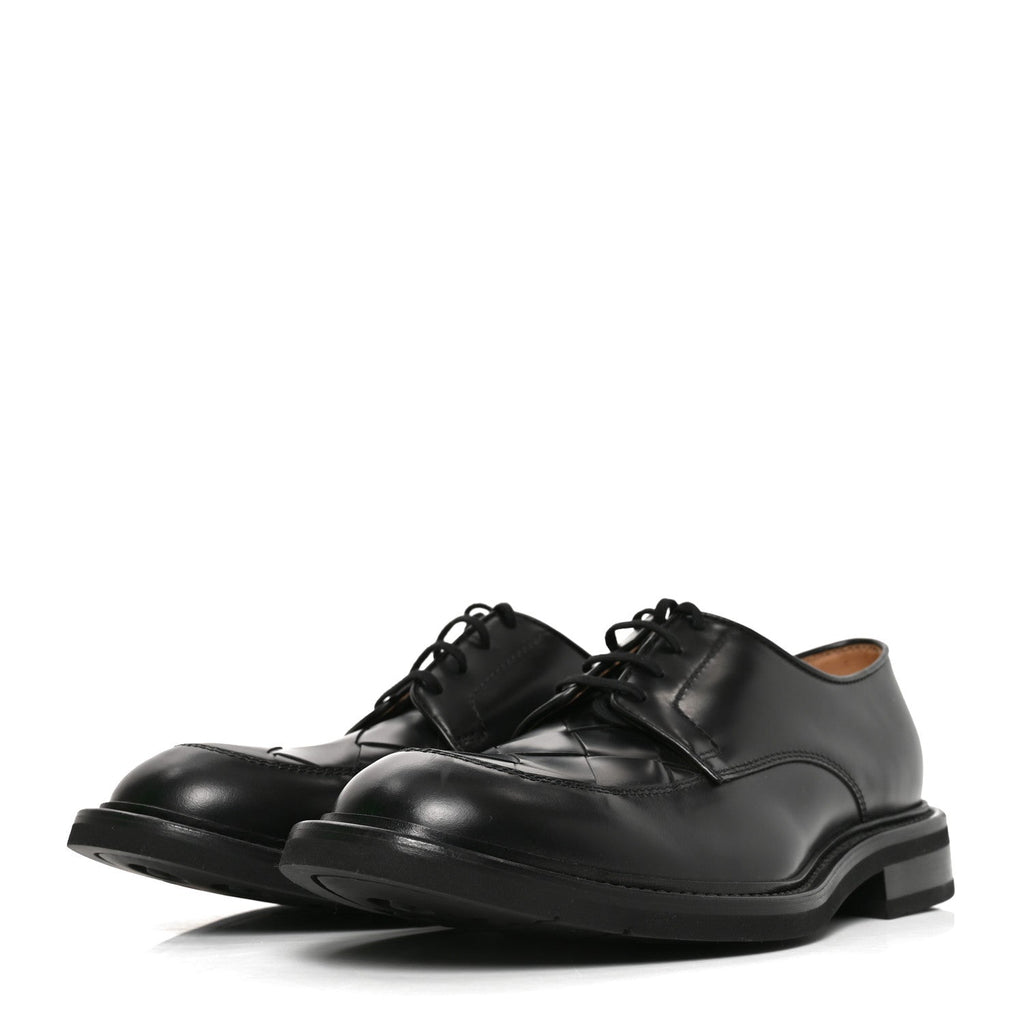 Bottega Veneta Nappa Intrecciato Men's Lagoon Shoes 43.5 Black