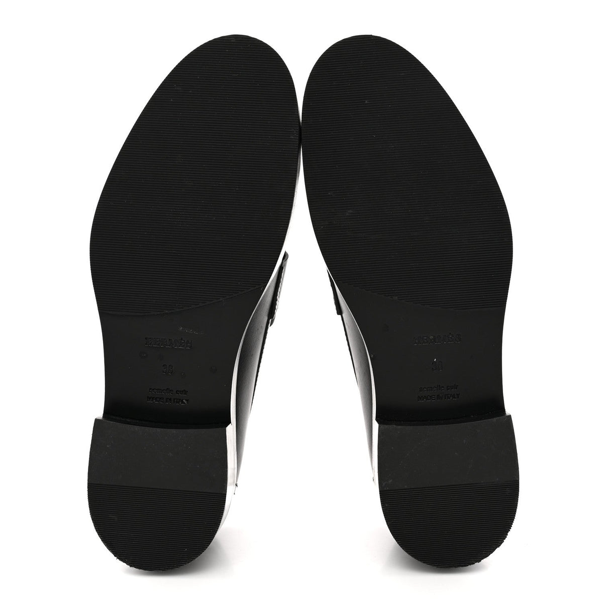 Hermes Calfskin Women's Hot Loafers Black