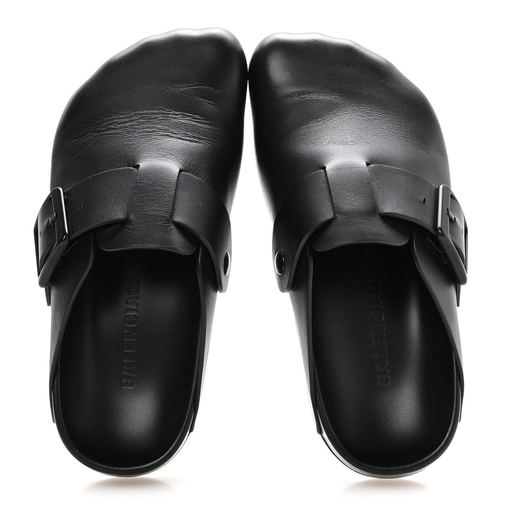 Balenciaga Matte Calfskin Sunday Women's Mules 38 Black