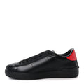 Valentino Garavani Calfskin Men's Rockstud VLTN Open Sneakers 41 Black Red