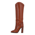 Kate Western Knee High Boots New Papaya
