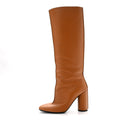 Hermes Calfskin Women's Dressage Boots 36 Beige Dore