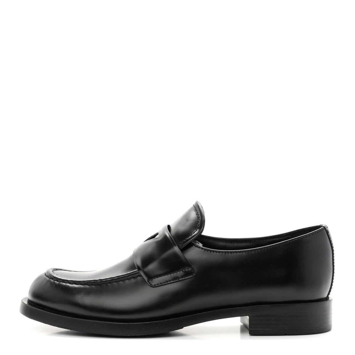 Prada Spazzolato Women's Loafers 40.5 Black
