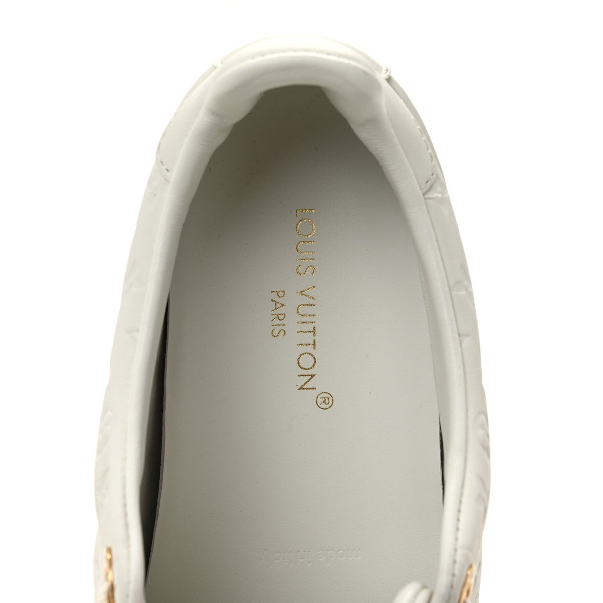 Louis Vuitton Calfskin Women's Front Row Sneakers 36 White