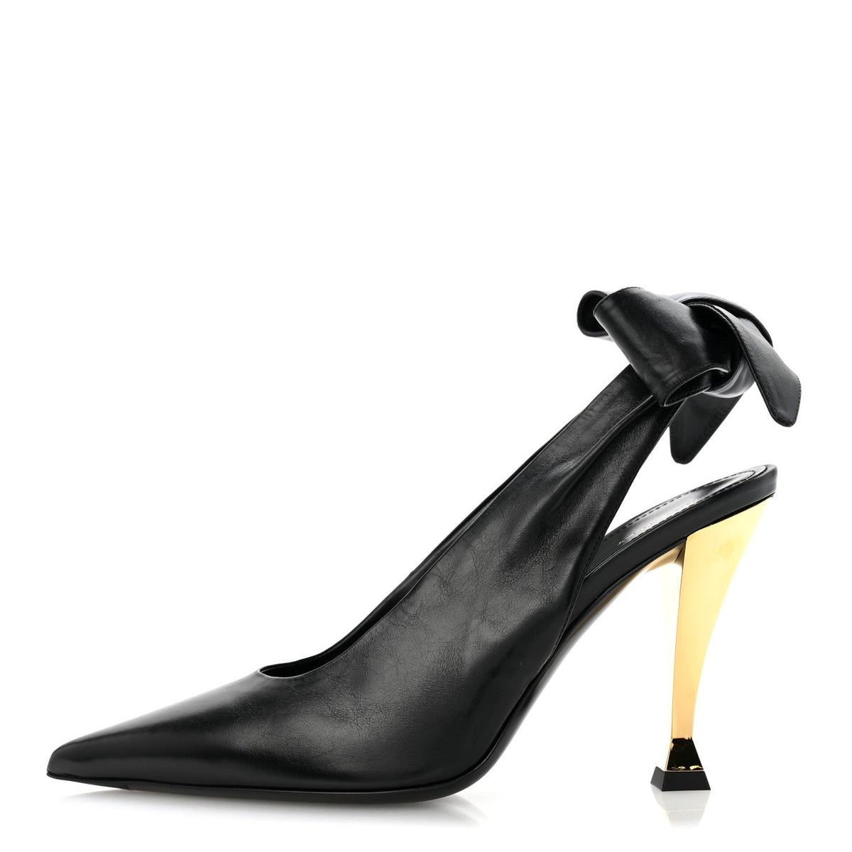 Givenchy Calfskin Women's Beauw Slingback Pumps 36.5 Black