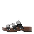Hermes Calfskin Women's Kos Clogs 39 Black