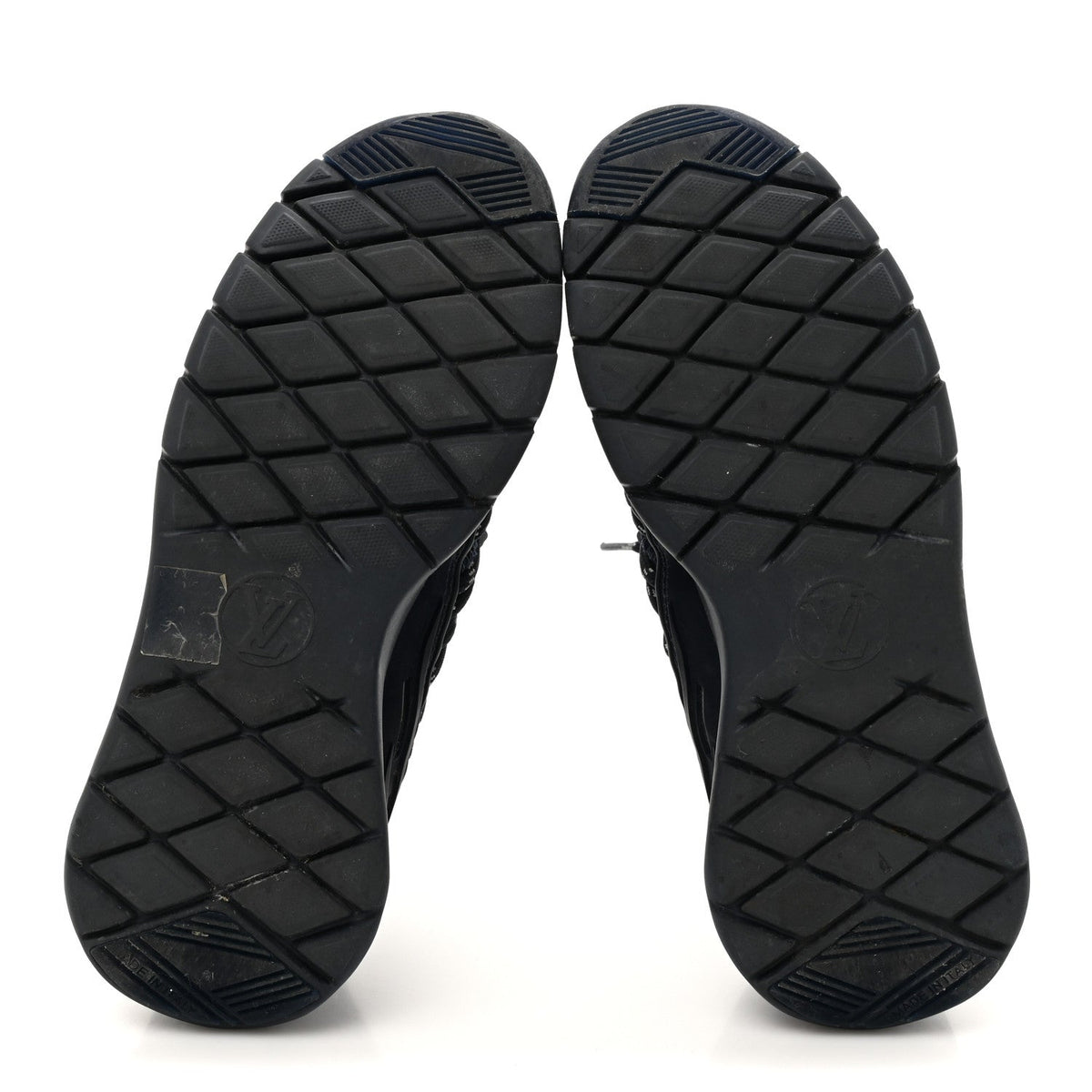 Louis Vuitton Neoprene Mesh Men's Fastlane Sneakers 37 Marine