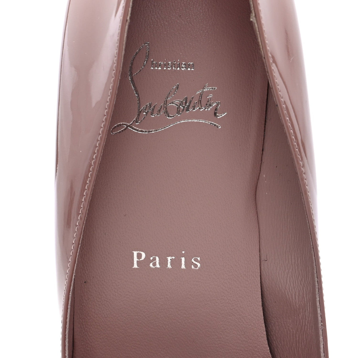 Christian Louboutin Patent Women's Miss Z 80 Pumps 38.5 Vintage Rose