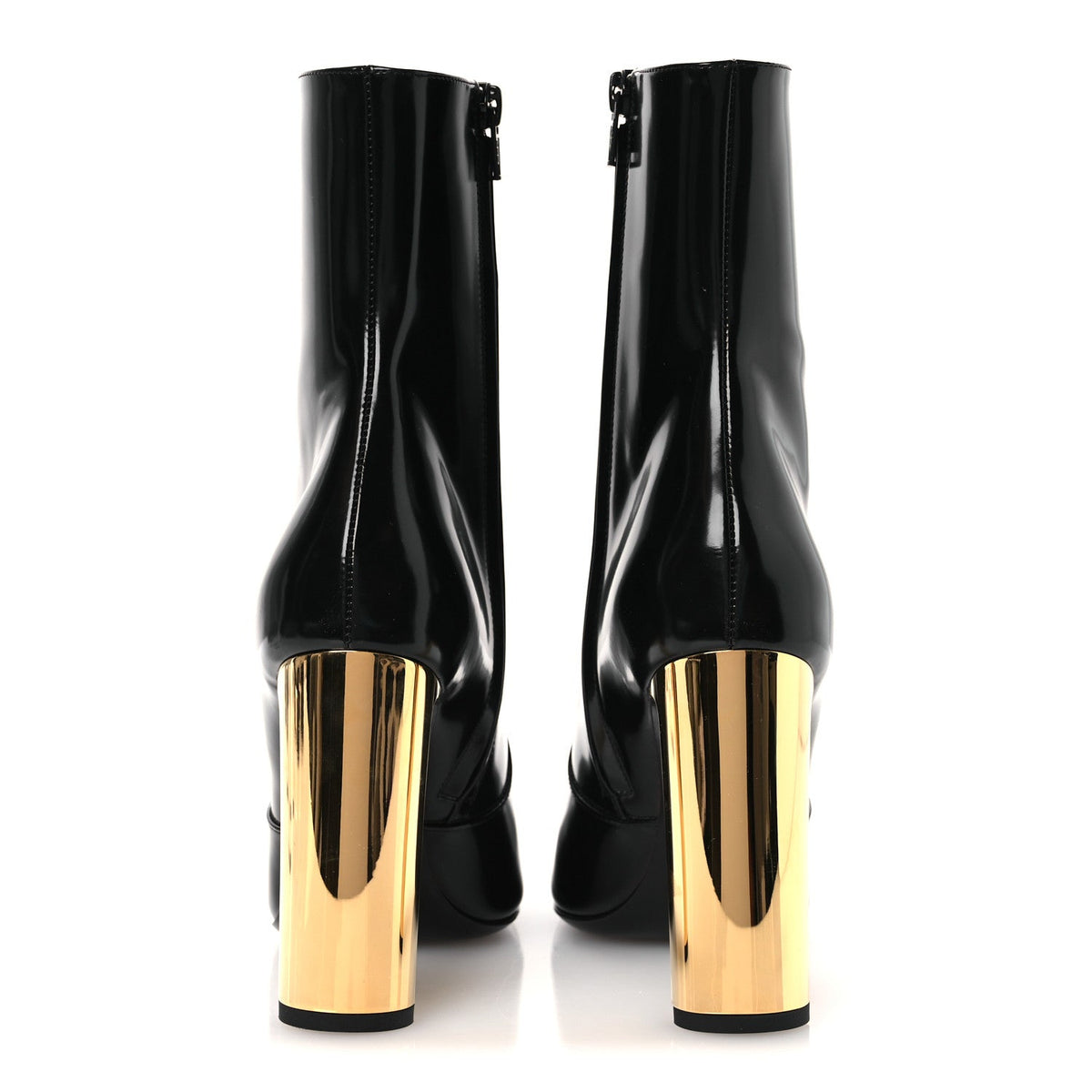 Saint Laurent Vitello Marilyn Women's Auteuil 105 Boots 37.5 Black